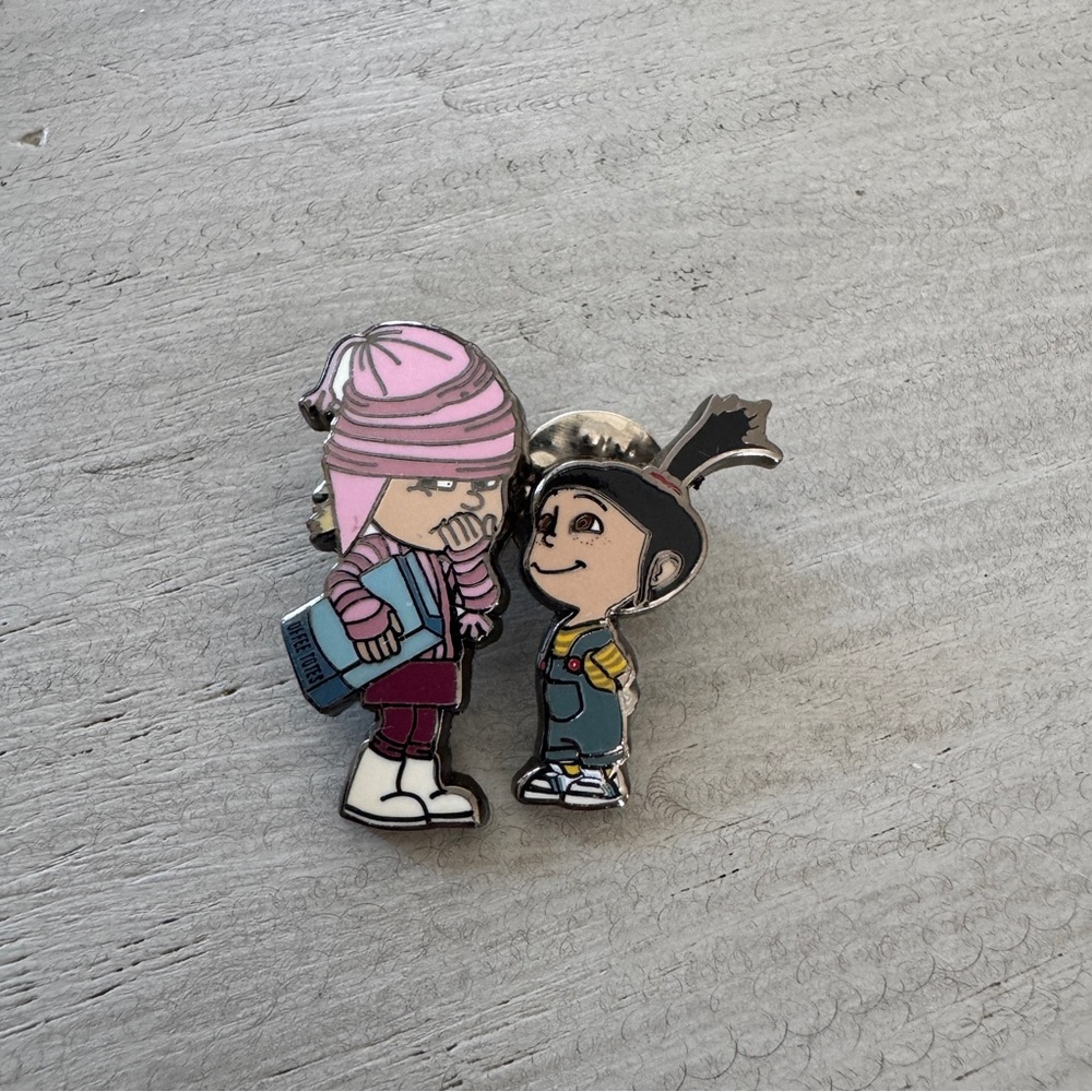 Despicable Me Edith and Agnes Enamel Pins - 2 pins